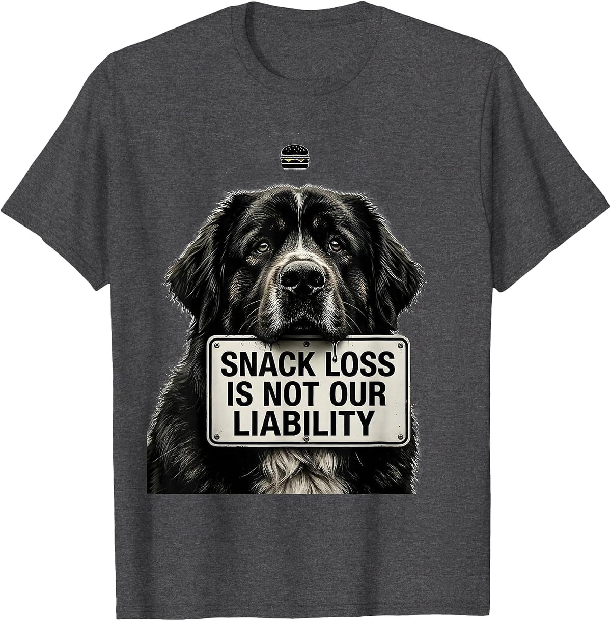 Snack Loss Is Not Our Liability Funny Great Pyrenees Dog Mom T-Shirt - Dark Heather Grey