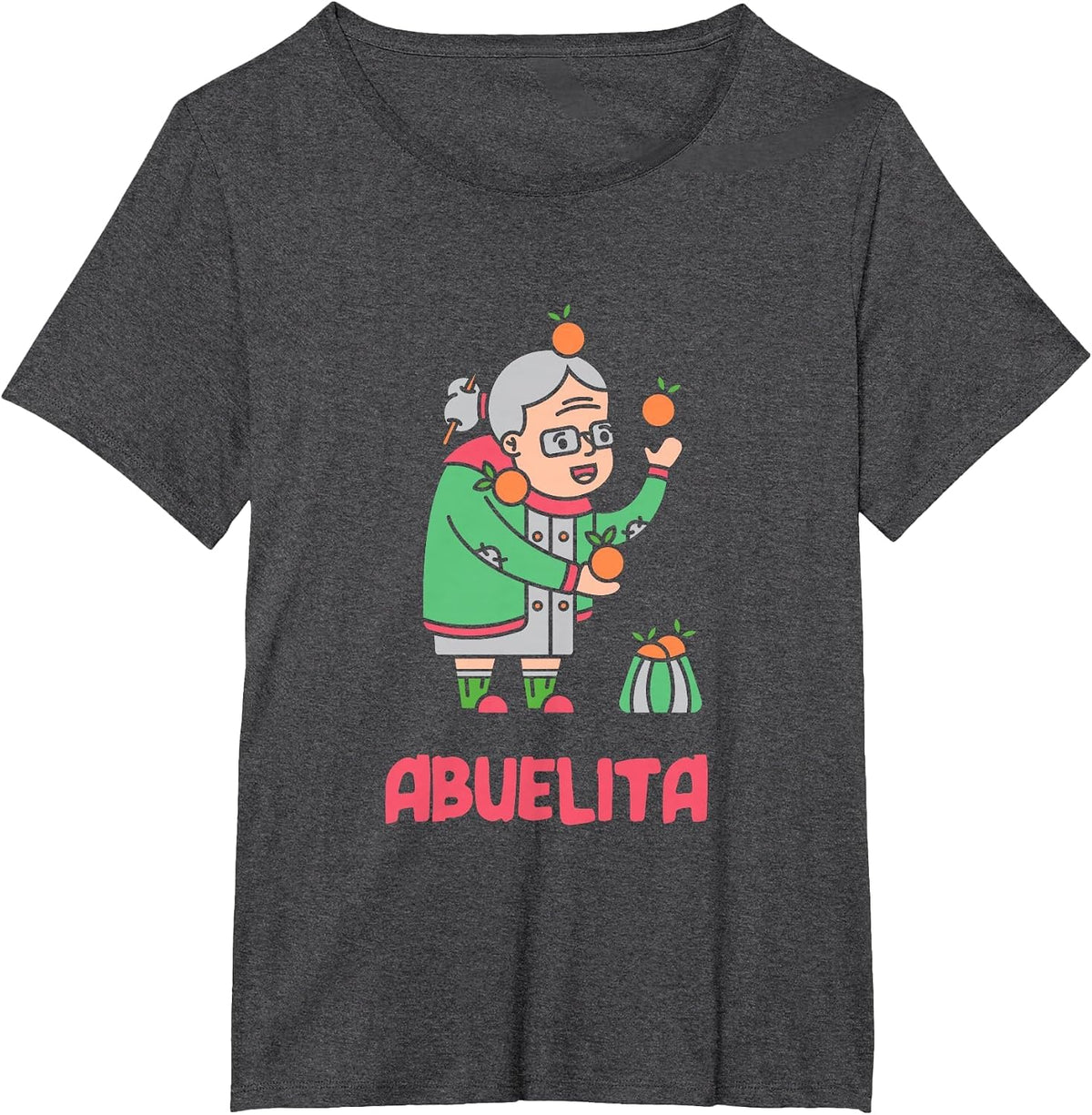 Abuelita Spanish Grandma Abuelas Mexican Abuela Grandmother T-Shirt - Dark Heather Grey