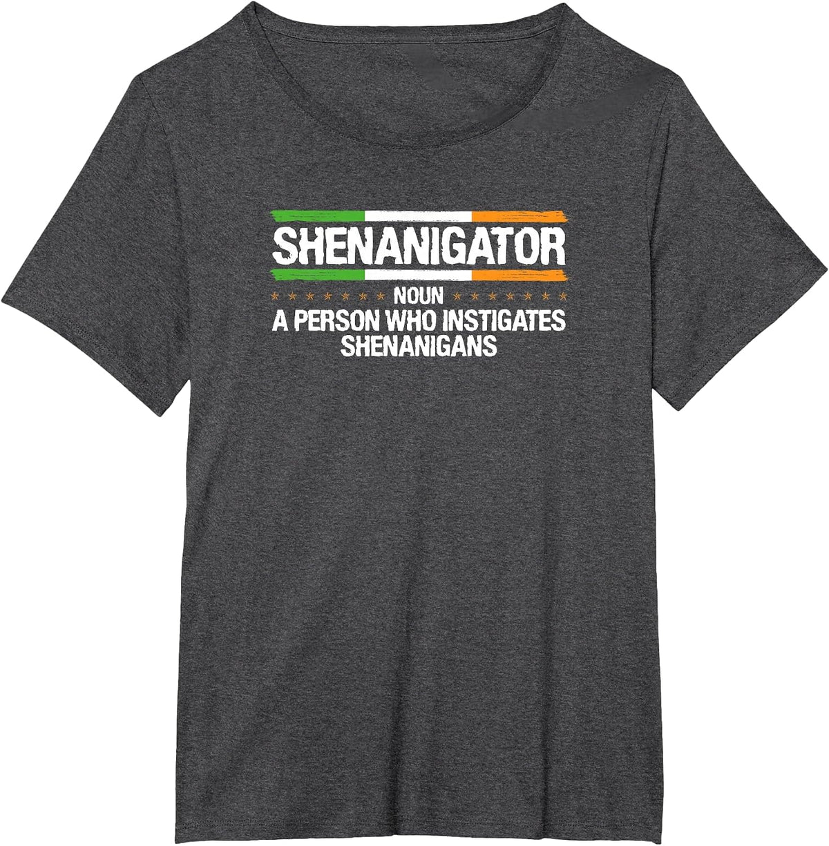 Shenanigator Definition Person Who Instigates Shenanigans T-Shirt - Dark Heather Grey