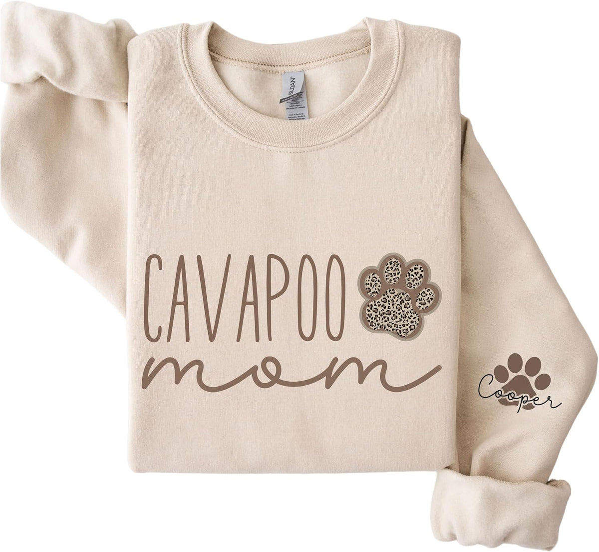Personalized Cavapoo Mom Sweatshirt - Custom Gift for Cavapoo Lovers - As Pictured