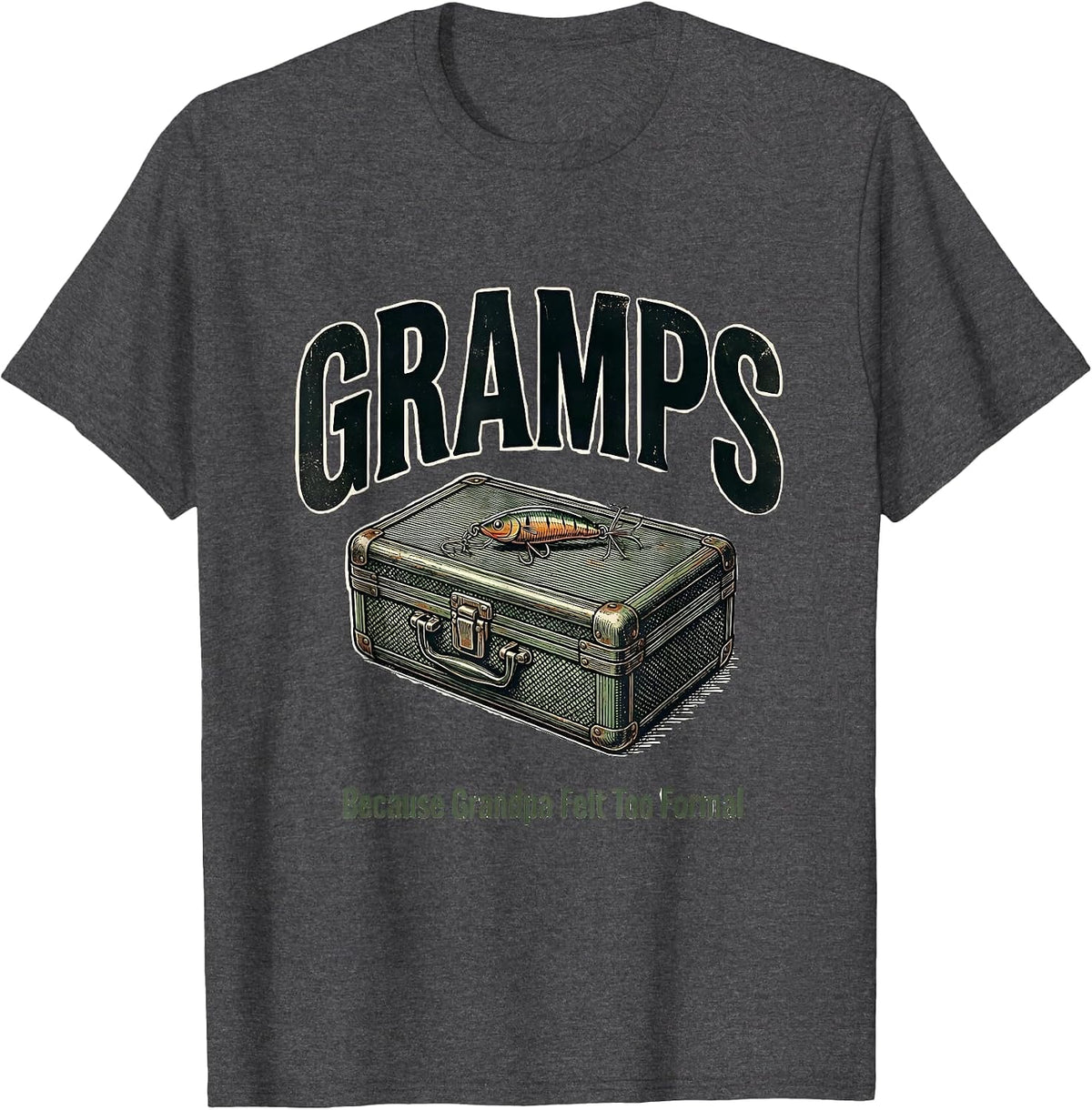 Men's Gramps, Because Grandpa Felt Too Formal Vintage T-Shirt - Dark Heather Grey