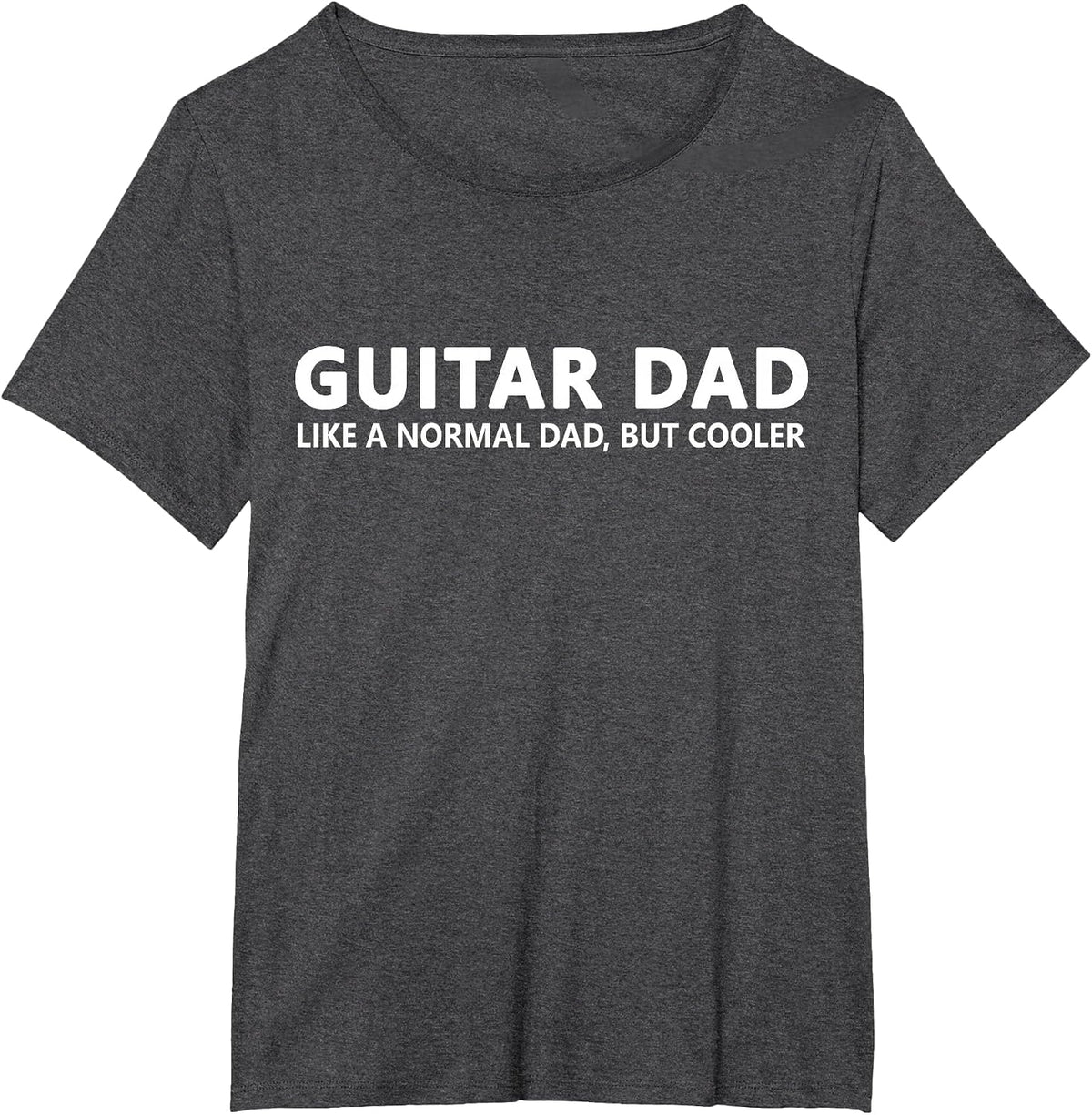 Guitar Father Guitar Dad T-Shirt - Dark Heather Grey