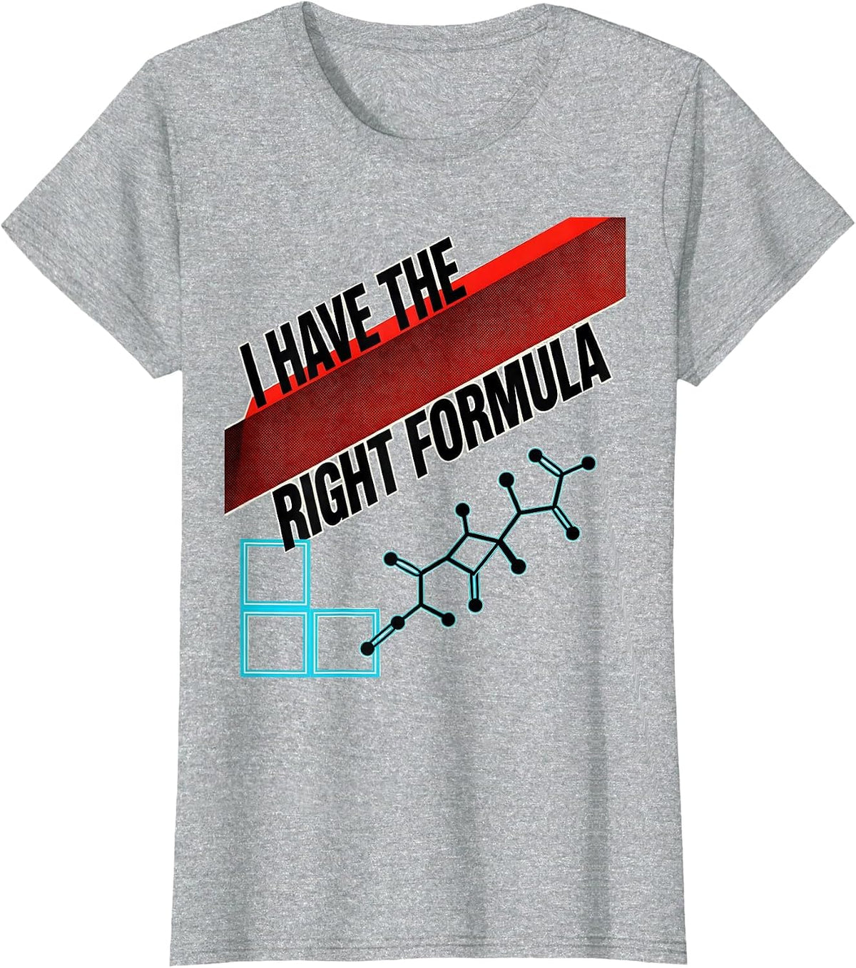 I Have The Right Formula Funny Science Chemistry Nerd Humor T-Shirt - Heather Grey