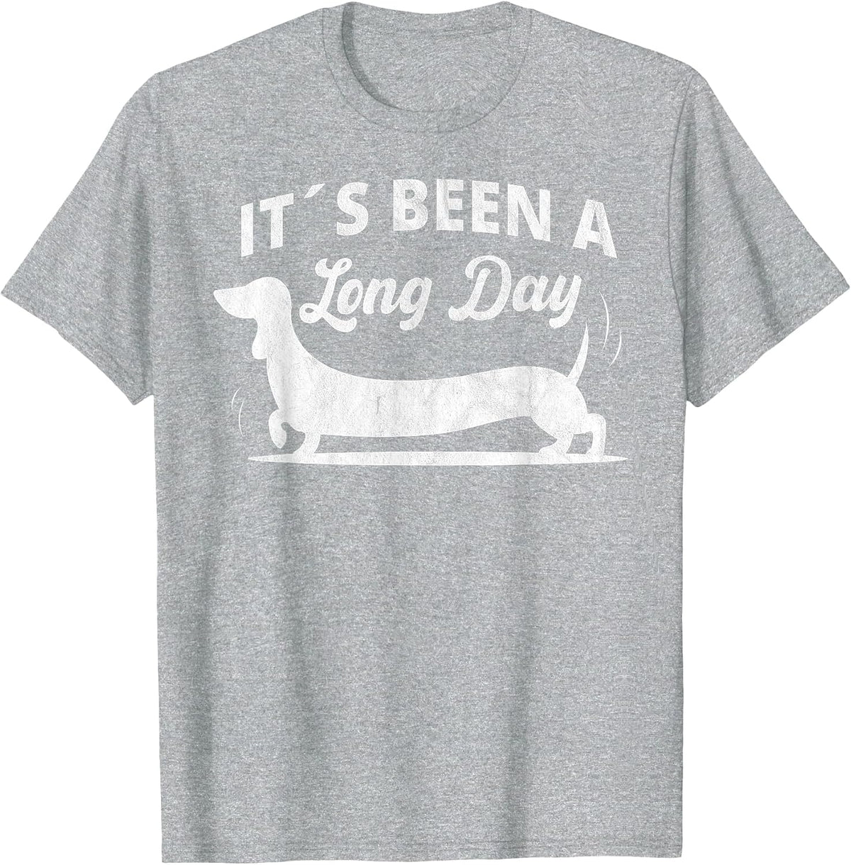 It´s Been a Long Day Funny Dachshund Wiener Dog Quote T-Shirt - Heather Grey