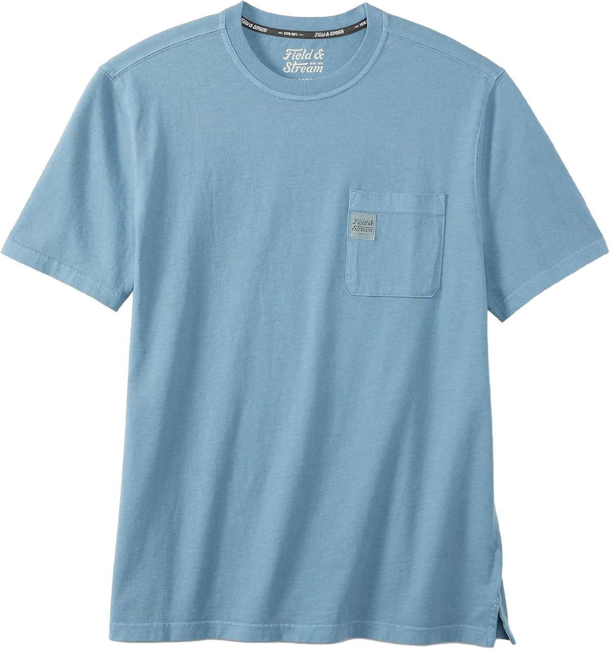 Field & Stream Men's Flush Out Short Sleeve Pocket Tee Shirt - Light Blue