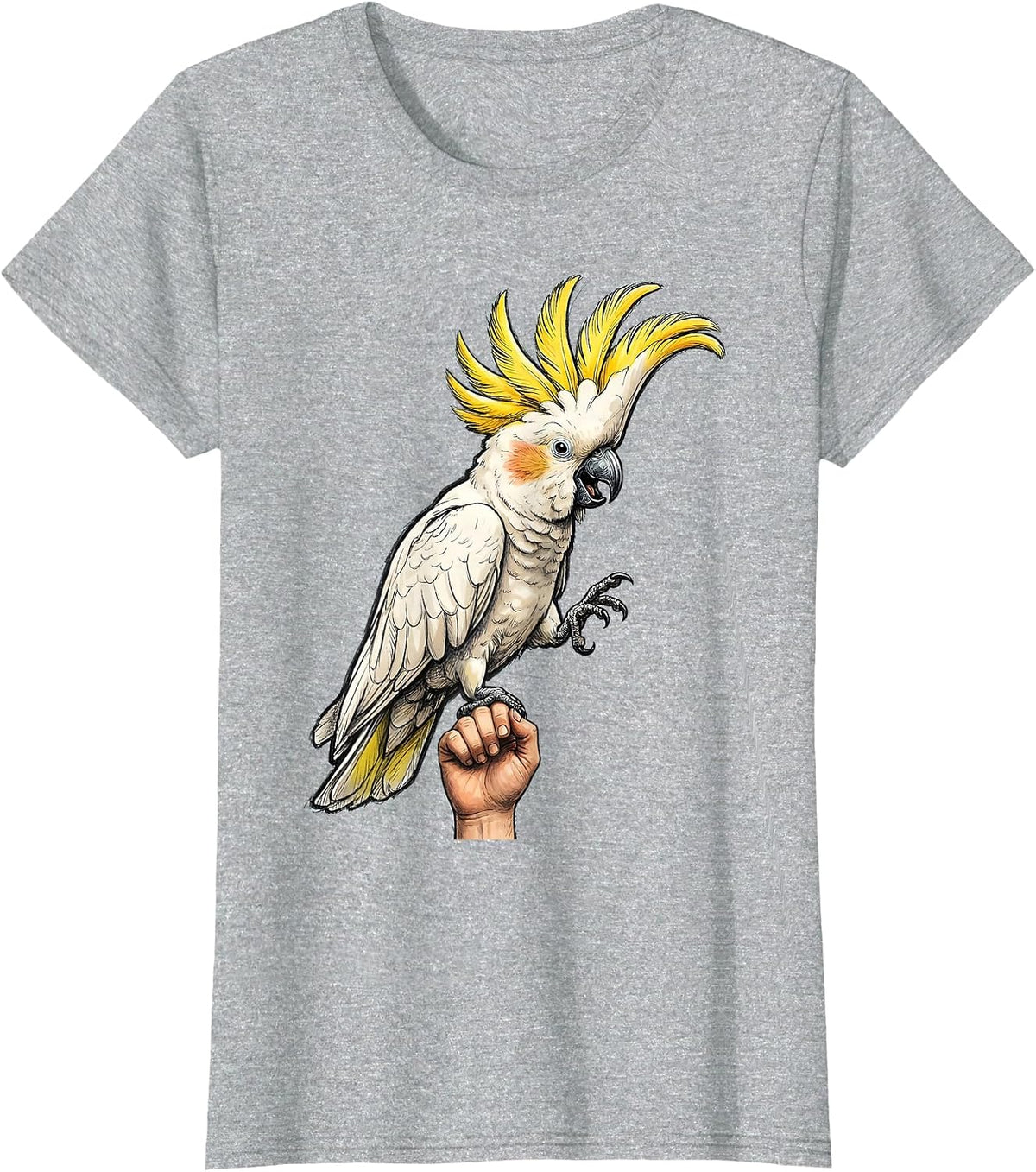White Cockatoo Funny Pet Bird Owner Humor T-Shirt - Heather Grey
