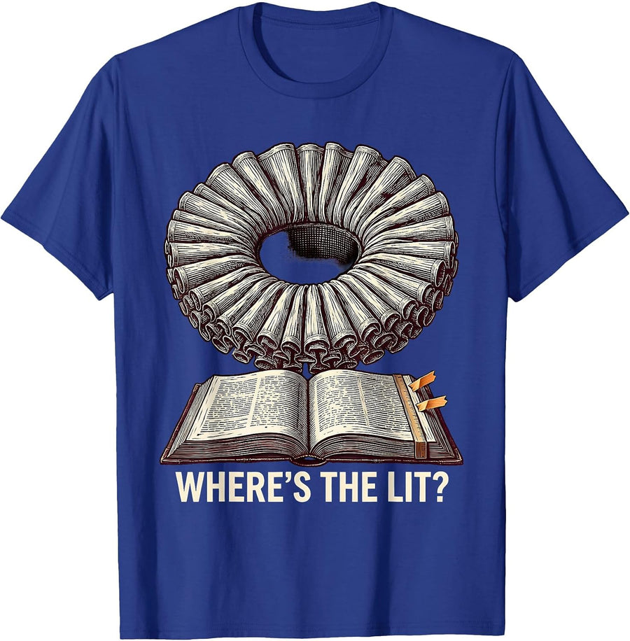 Where's The Lit Funny Shakespeare Literary Quote Humor T-Shirt - Royal Blue