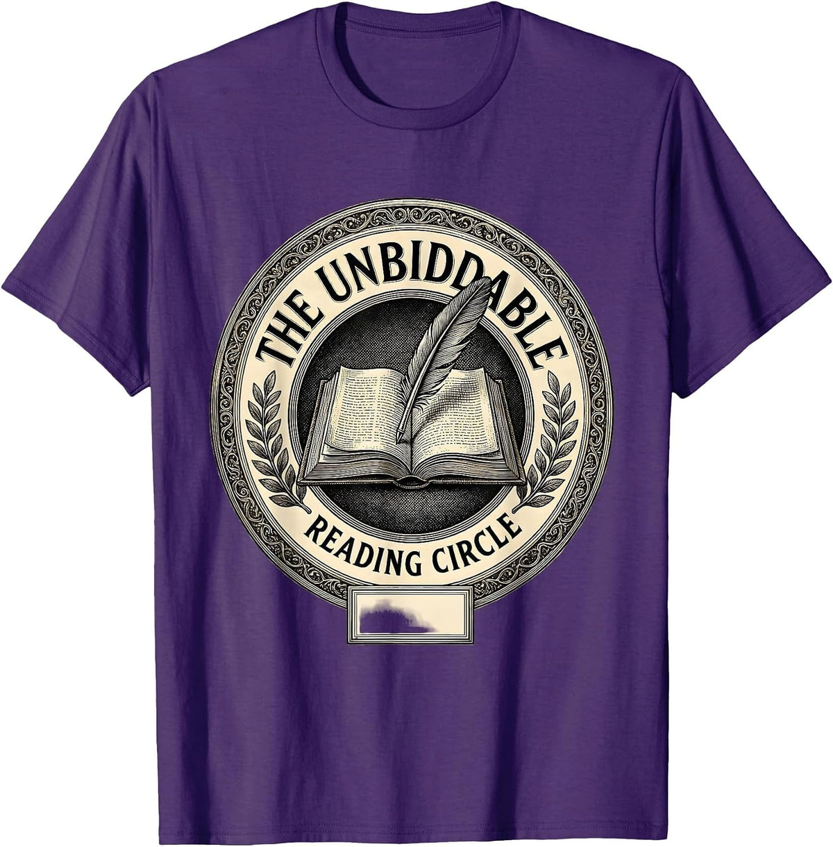 The Unbiddable Reading Circle Jane Austen Pride T-Shirt - Purple