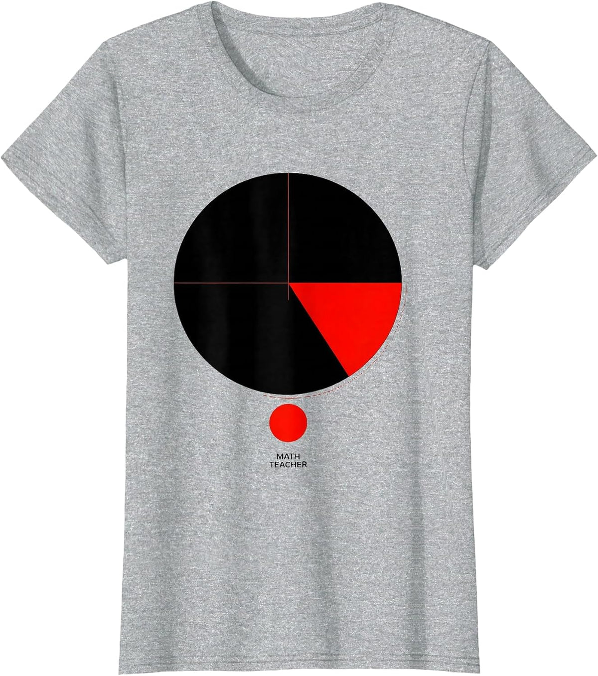 MATH TEACHER Funny Math Teacher Gift for Teachers Valentines T-Shirt - Heather Grey