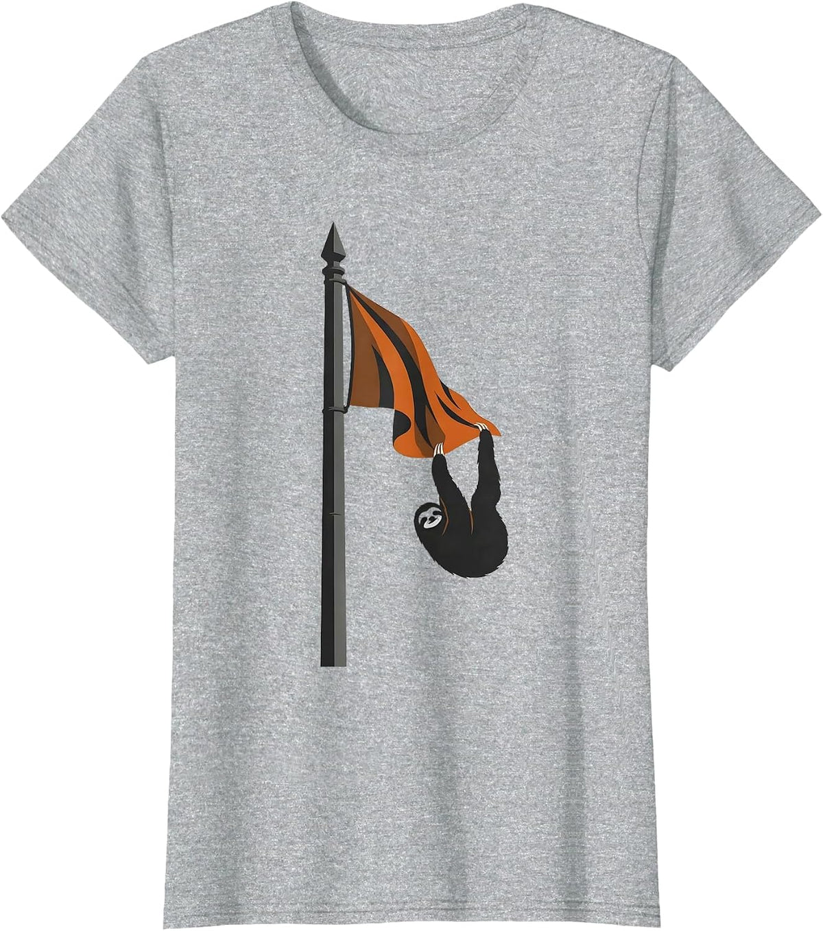 Women's Slack Sloth Minimalist Funny Lazy Humor T-Shirt - Heather Grey