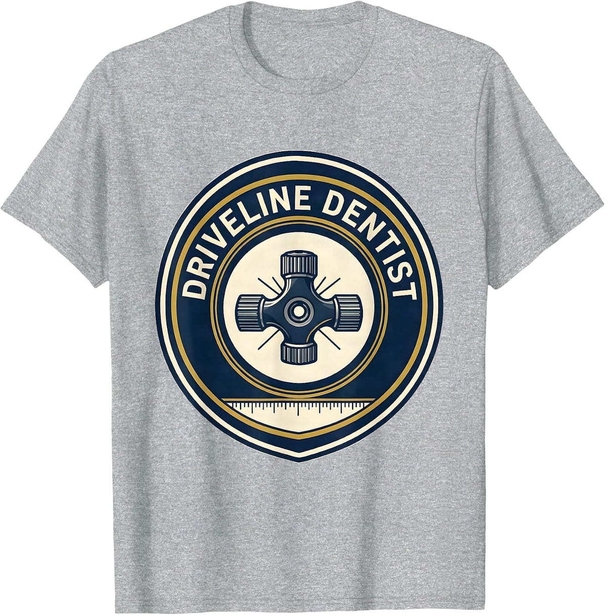 Men's Driveline Dentist Funny Car Guy Mechanic Auto Enthusiast T-Shirt - Heather Grey