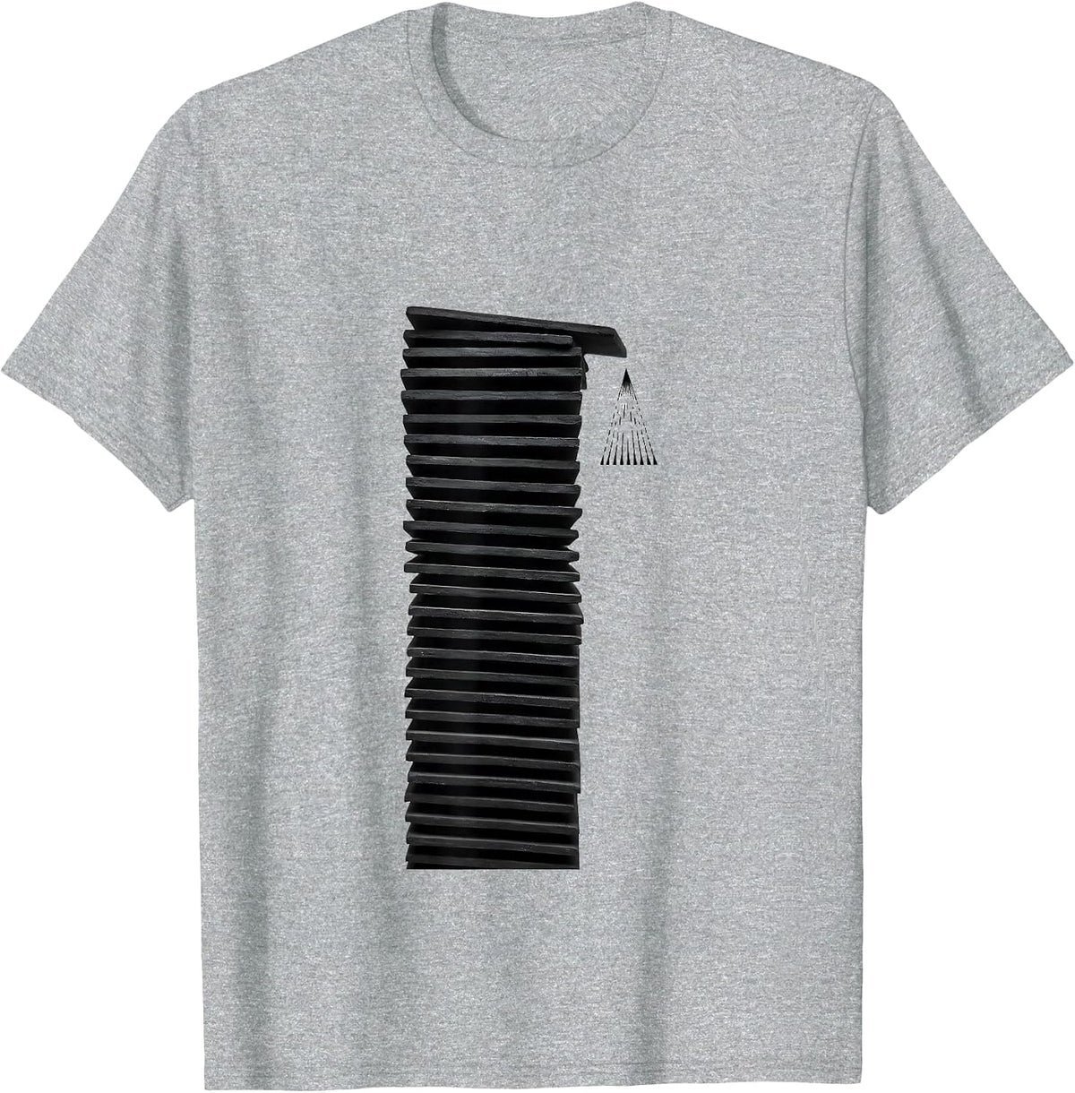 Men's Grounded Electrician Minimalist Skeleton Humor T-Shirt - Heather Grey