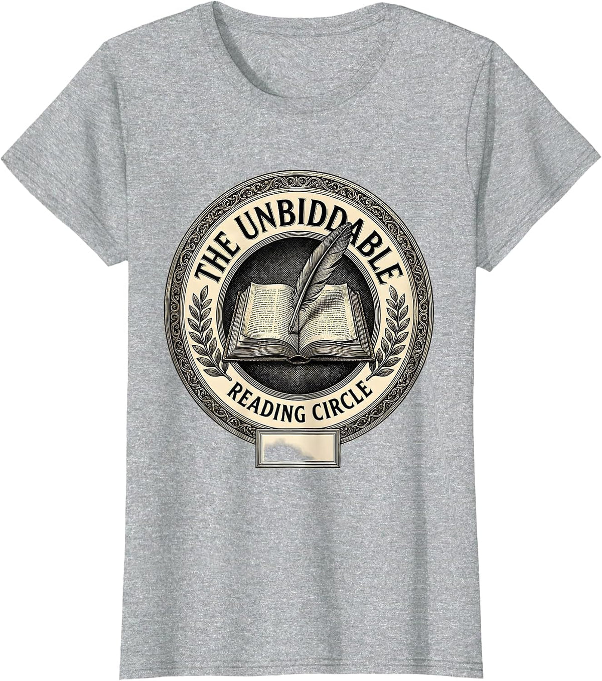 The Unbiddable Reading Circle Jane Austen Pride T-Shirt - Heather Grey