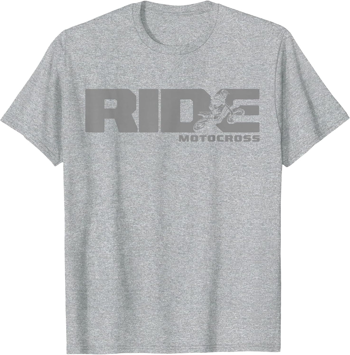 Ride Dirt Bike Motocross Apparel - Motocross Dirt Bike T-Shirt - Heather Grey