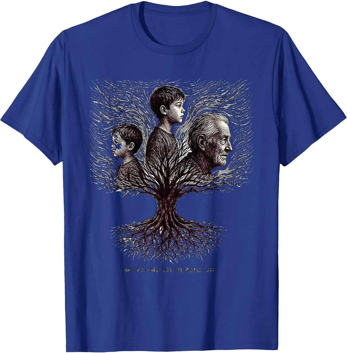 Men's Ain't No Family Like The People I Got Family Reunion T-Shirt - Royal Blue