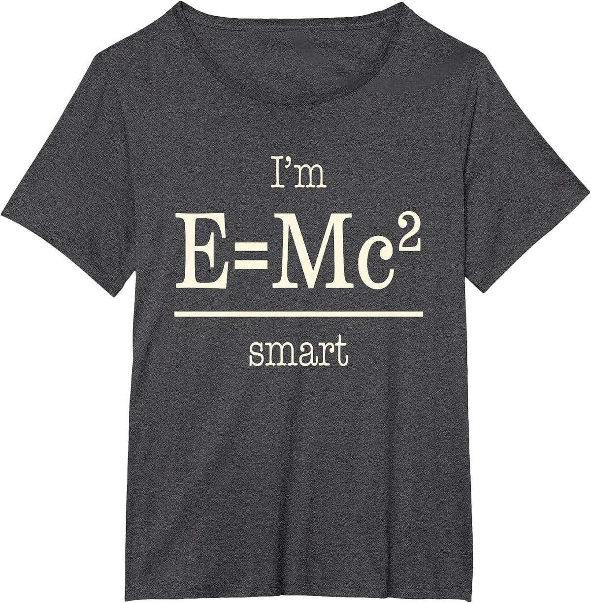Funny Math Pun I'm Relatively Smart Math Nerd Einstein T-Shirt - Dark Heather Grey