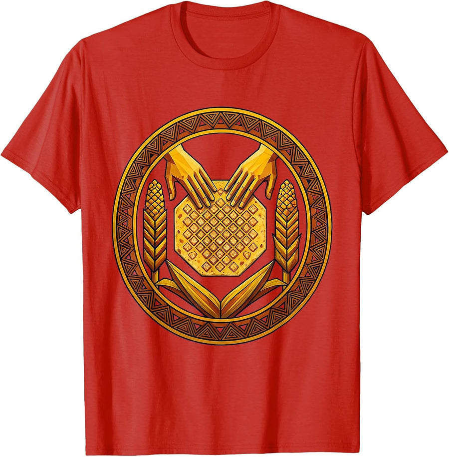 Men's Abuela's Tortillas Hispanic Heritage Month T-Shirt - Red