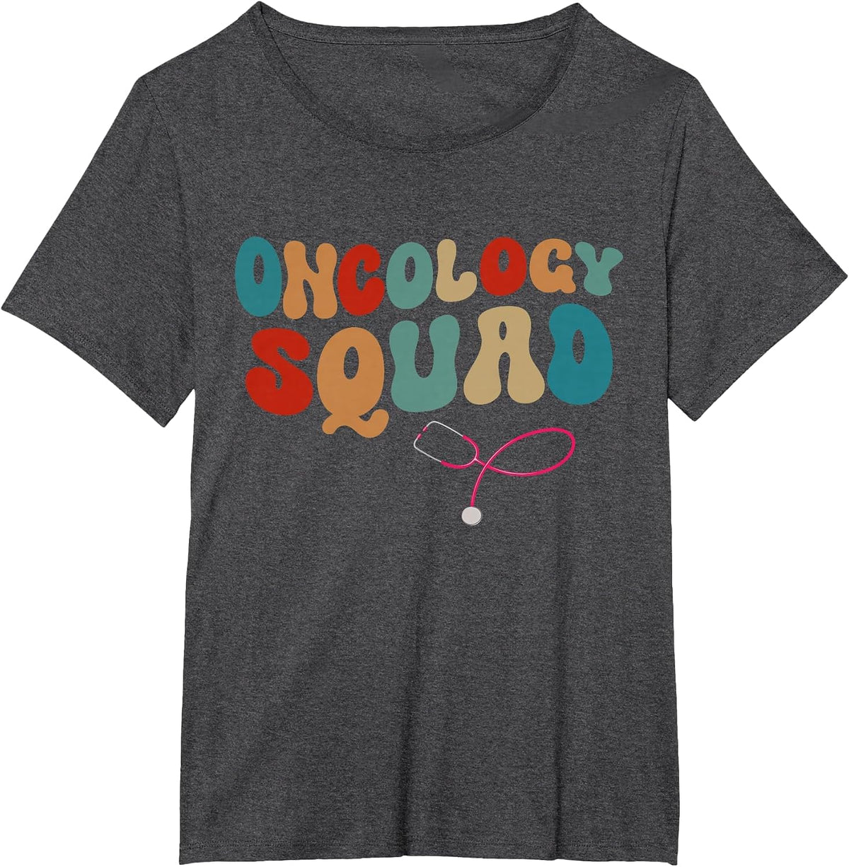 Oncology Squad Design Oncology Nurse Medical Assistant T-Shirt - Dark Heather Grey