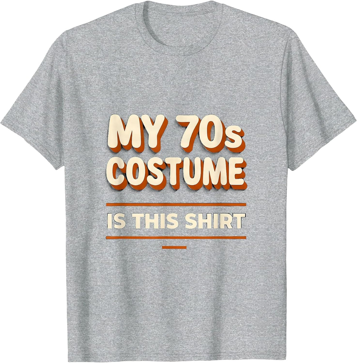 Men's My 70s Costume Is This Shirt Funny Retro Disco Party T-Shirt - Heather Grey