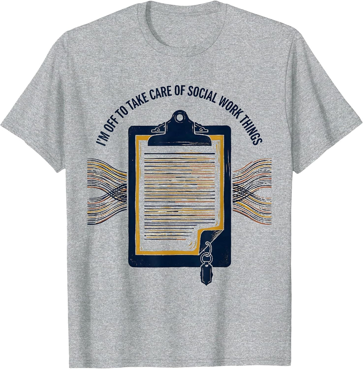 Men's I'm Off To Take Care Of Social Work Things Funny Social T-Shirt - Heather Grey