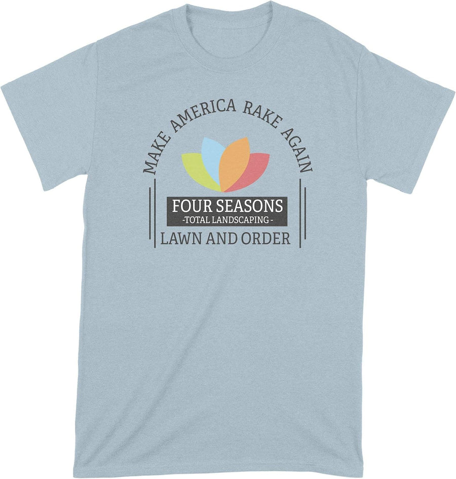 Four Seasons Total Landscaping Shirt Make America Rake Again Four Seasons Landscaping Tshirt - Light Blue