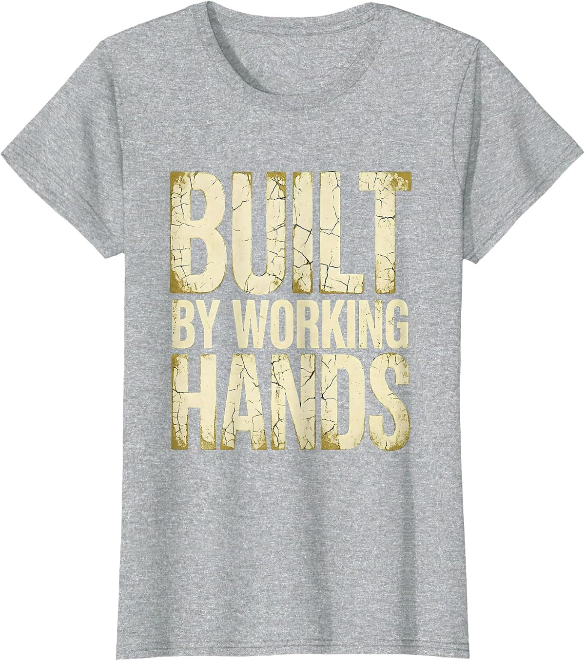 Built by Working Hands Labor Day Graphic T-Shirt - Heather Grey