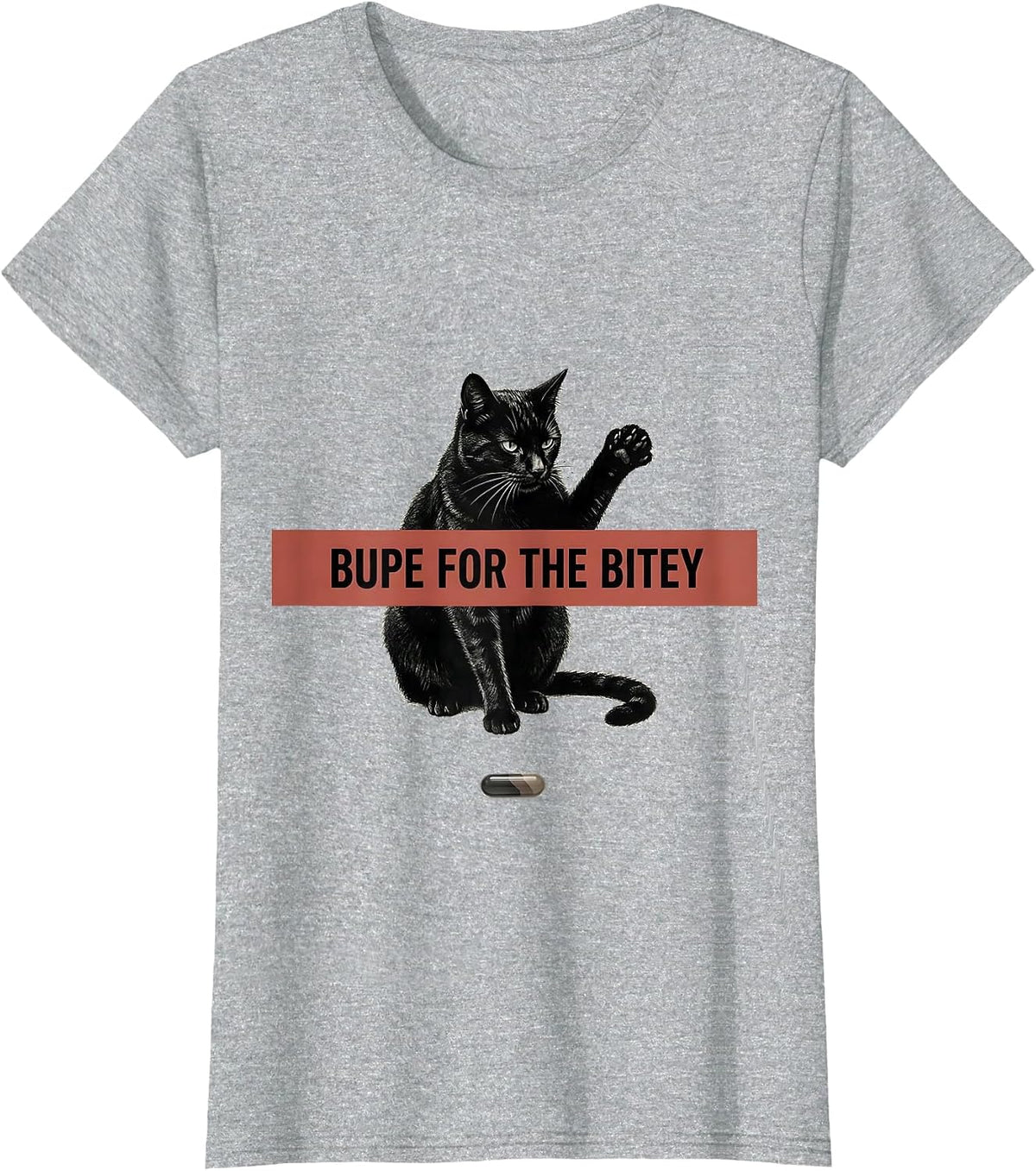 Bupe For The Bitey Minimalist Vet Tech Humor T-Shirt - Heather Grey