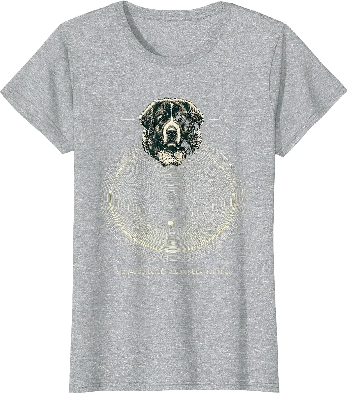 Signal Detected: Filed Under Nothing Funny Great Pyrenees T-Shirt - Heather Grey