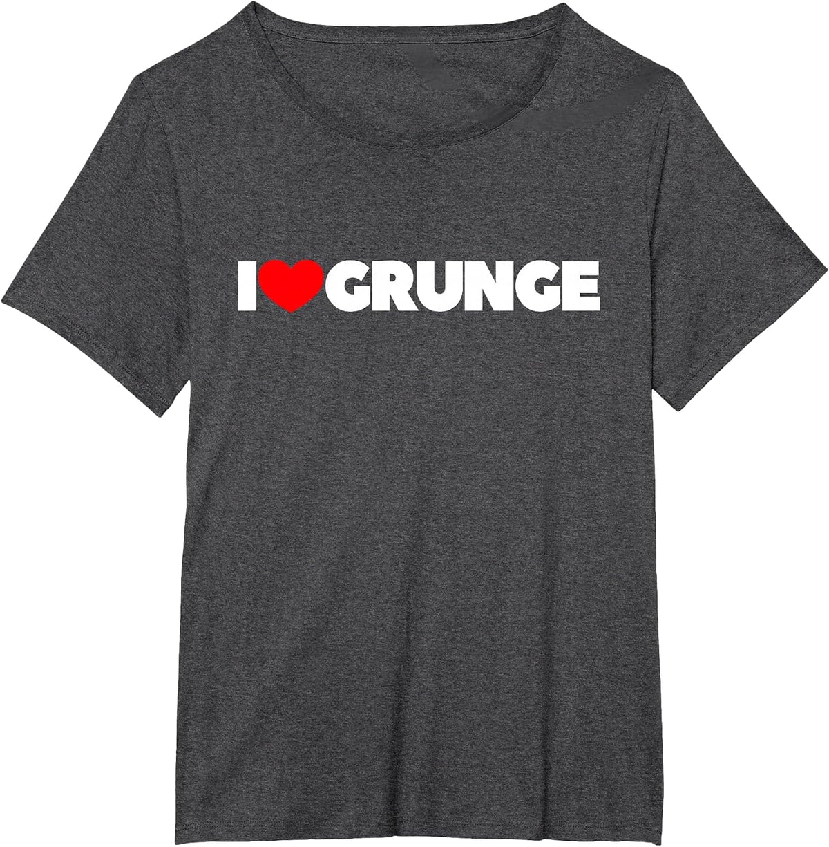 I Love (Heart) Grunge T-Shirt T-Shirt - Dark Heather Grey