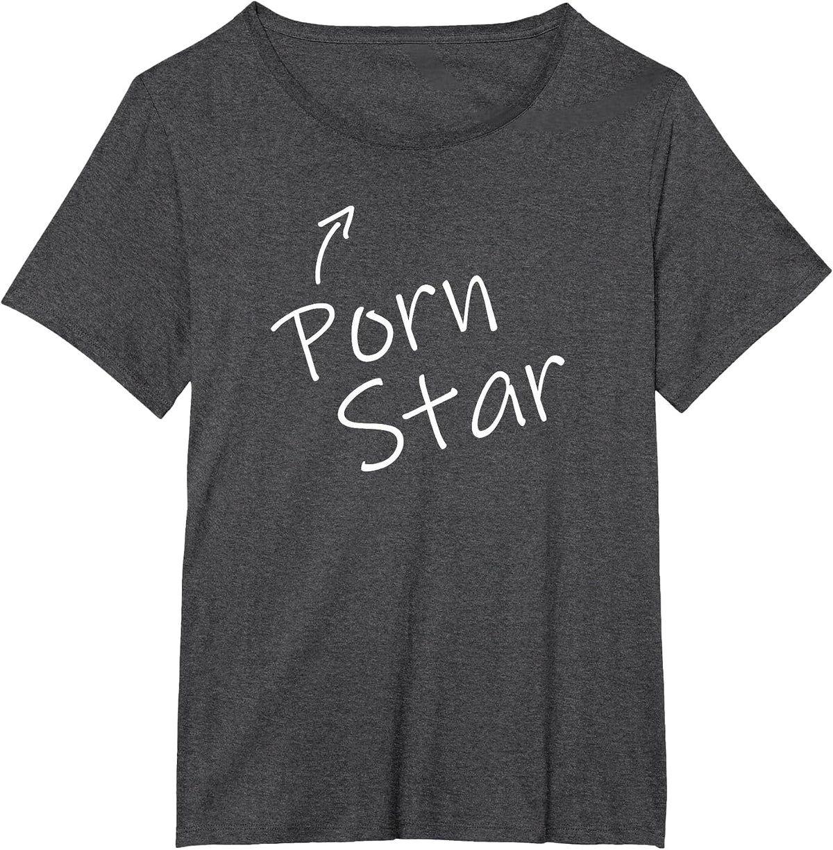Porn Star Halloween Costume Funny Adult Humor Party Tshirt T-Shirt - Dark Heather Grey