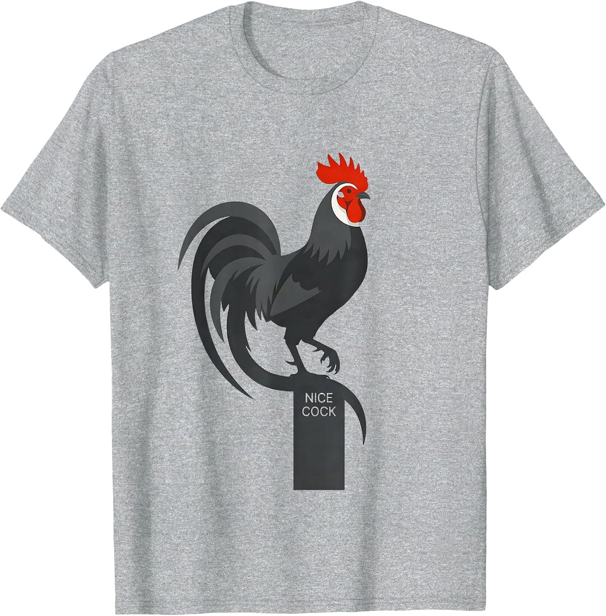 Men's Nice Cock Funny Pheasant Hunting Upland Bird Hunter Gift T-Shirt - Heather Grey