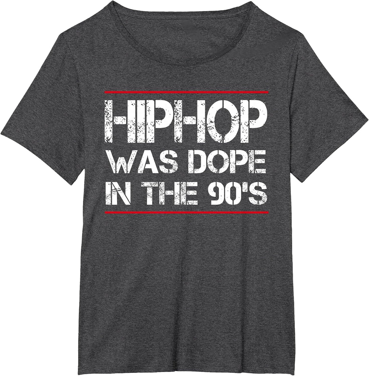 Quote Hiphop was Dope in the 90's - Gangster Tshirt T-Shirt - Dark Heather Grey
