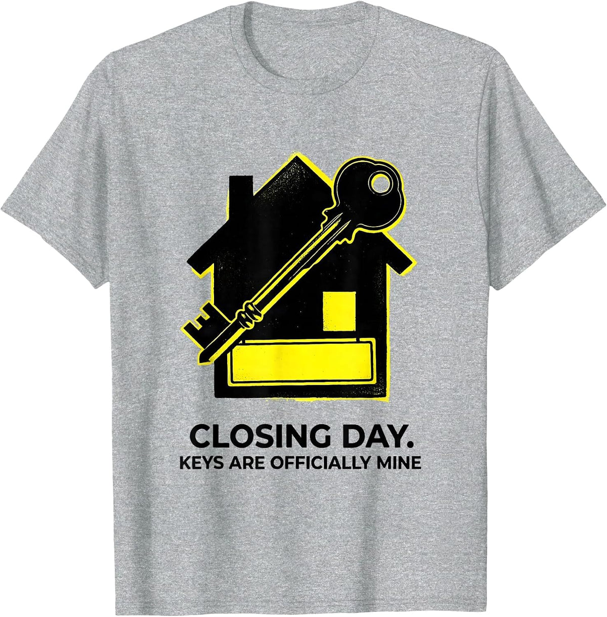 Men's Closing Day Keys Are Officially Mine Funny Realtor Real T-Shirt - Heather Grey