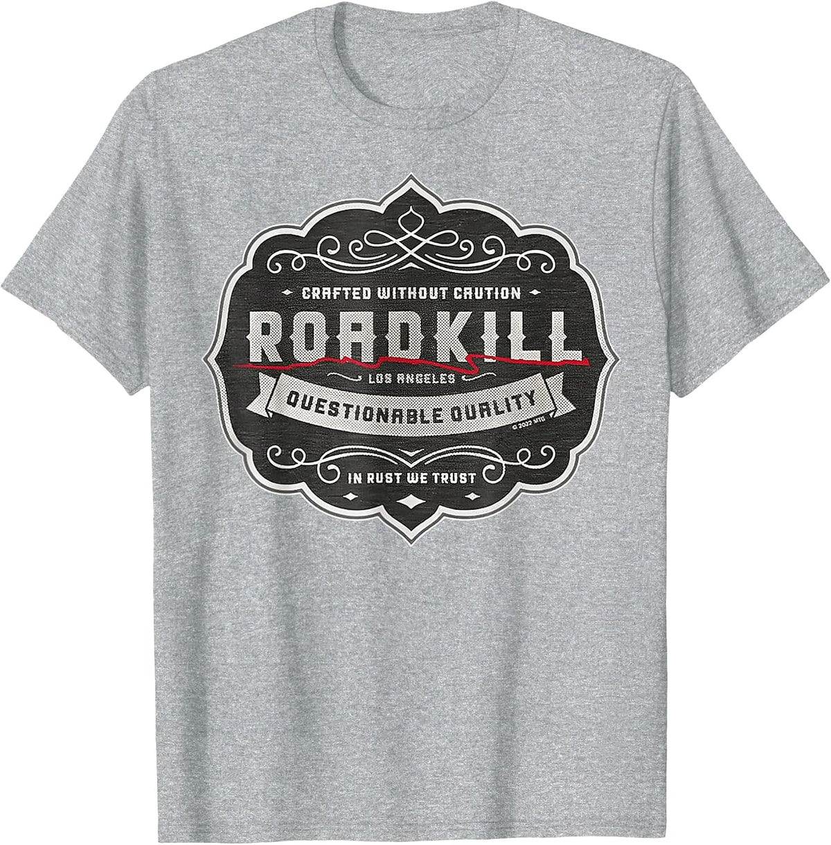 Roadkill in Rust We Trust Motortrend T-Shirt - Heather Grey