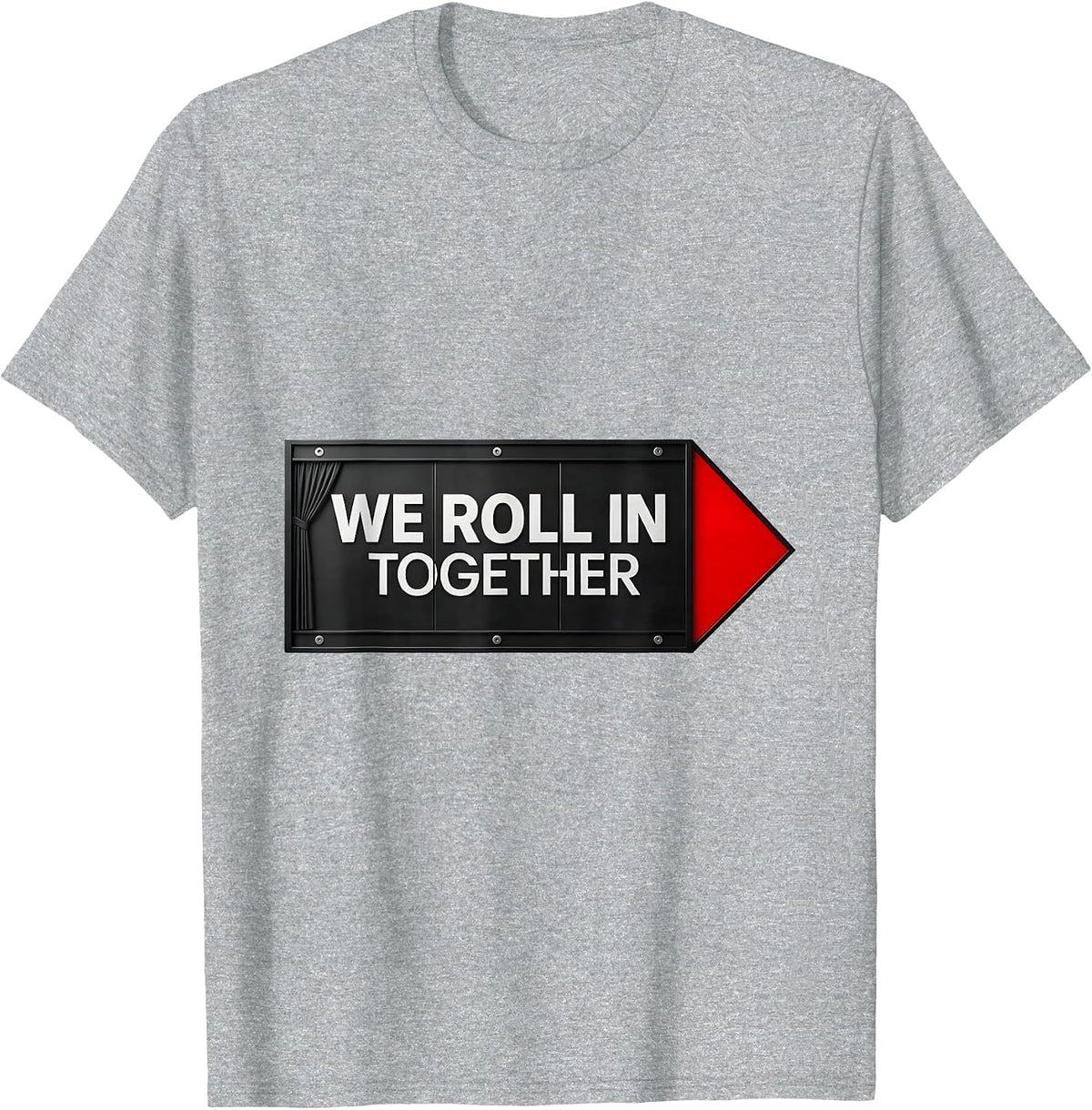 Men's We Roll In Together Swiss International Theatre Kid Festival T-Shirt - Heather Grey