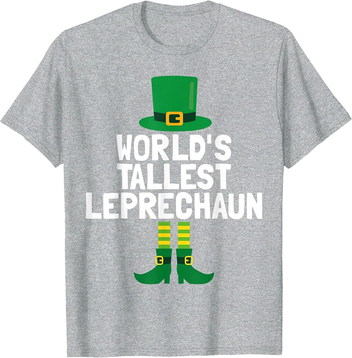 World's Tallest Leprechaun | St Patrick's Day T-Shirt - Heather Grey