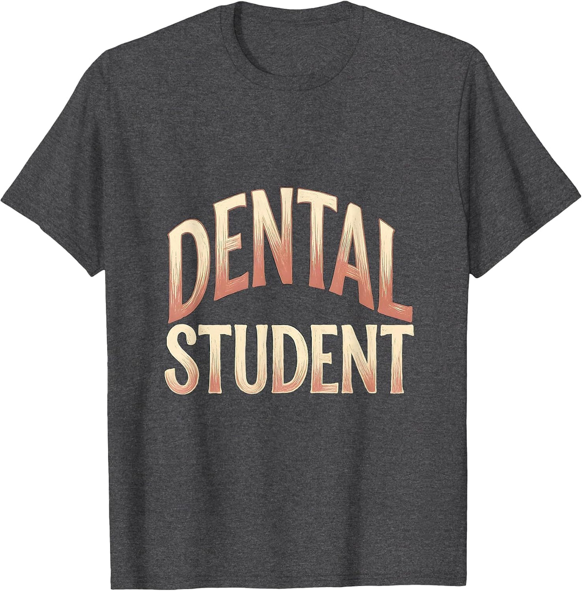 Dental Student Funny Dental Hygienist Dentist Boho Floral T-Shirt - Dark Heather Grey