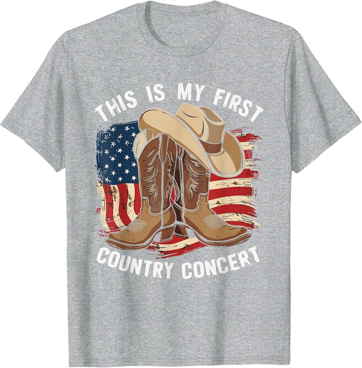 This is My First Country Concert T-Shirt - Heather Grey