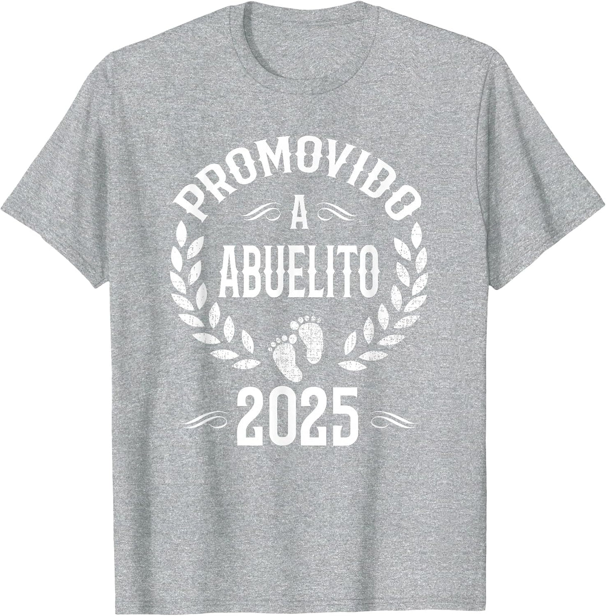 Promovido A Abuelito 2025 Spanish Grandpa Announcement T-Shirt - Heather Grey