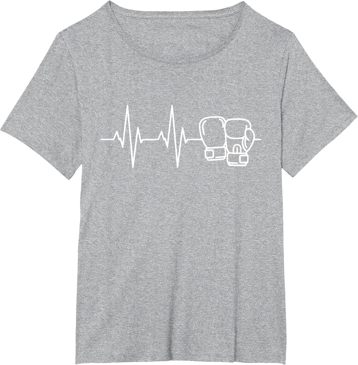 Heartbeat Boxing T-Shirt - Heather Grey