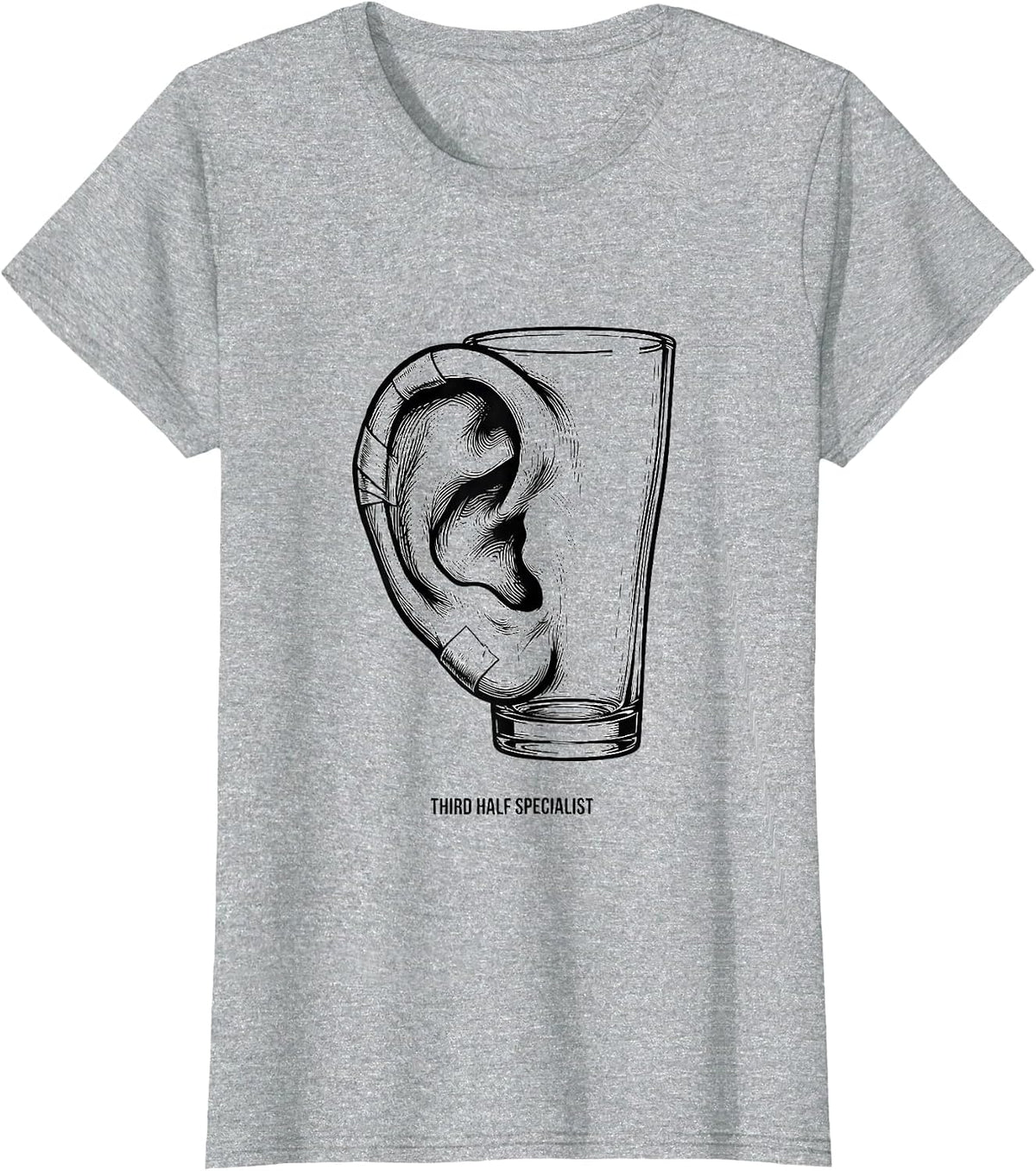 Women's Third Half Specialist Funny Rugby Player Coach Fan Humor T-Shirt - Heather Grey