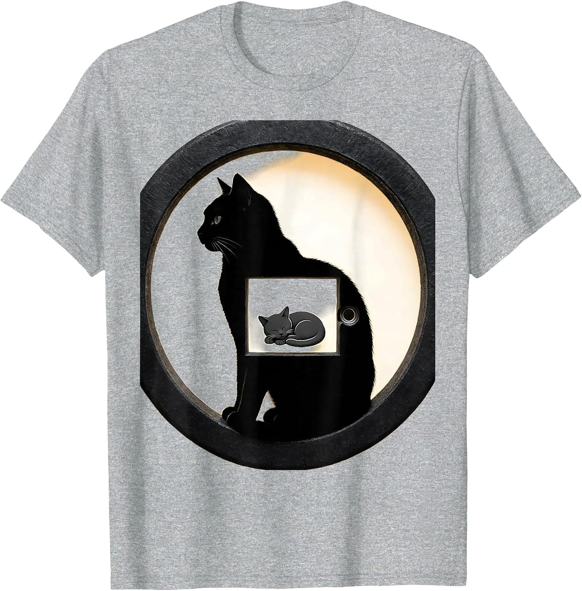Men's Schrodingers Cat Quantum Physics Humor Silly T-Shirt - Heather Grey