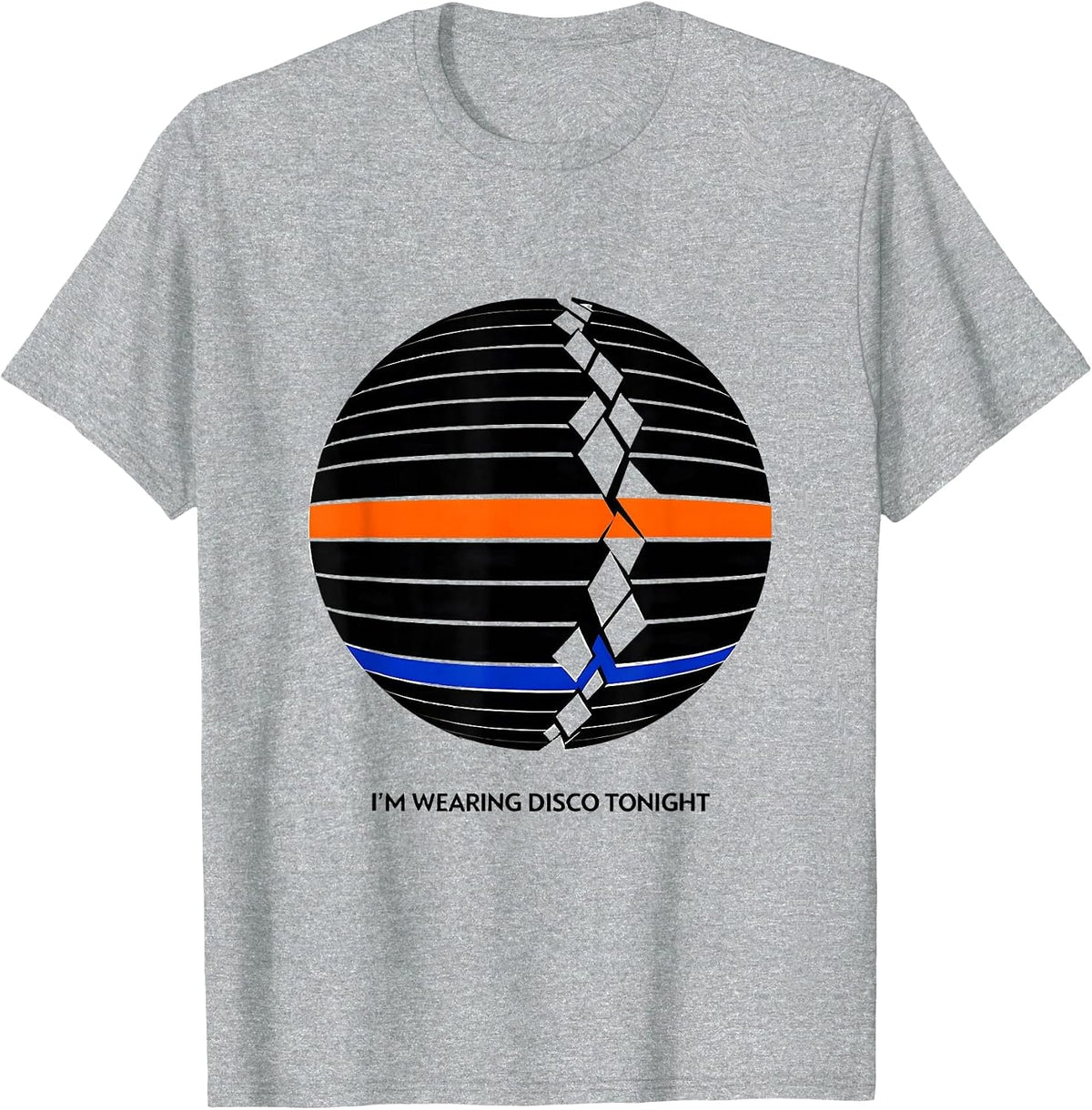 Men's I'm Wearing Disco Tonight Vintage Retro 70s Disco Party T-Shirt - Heather Grey