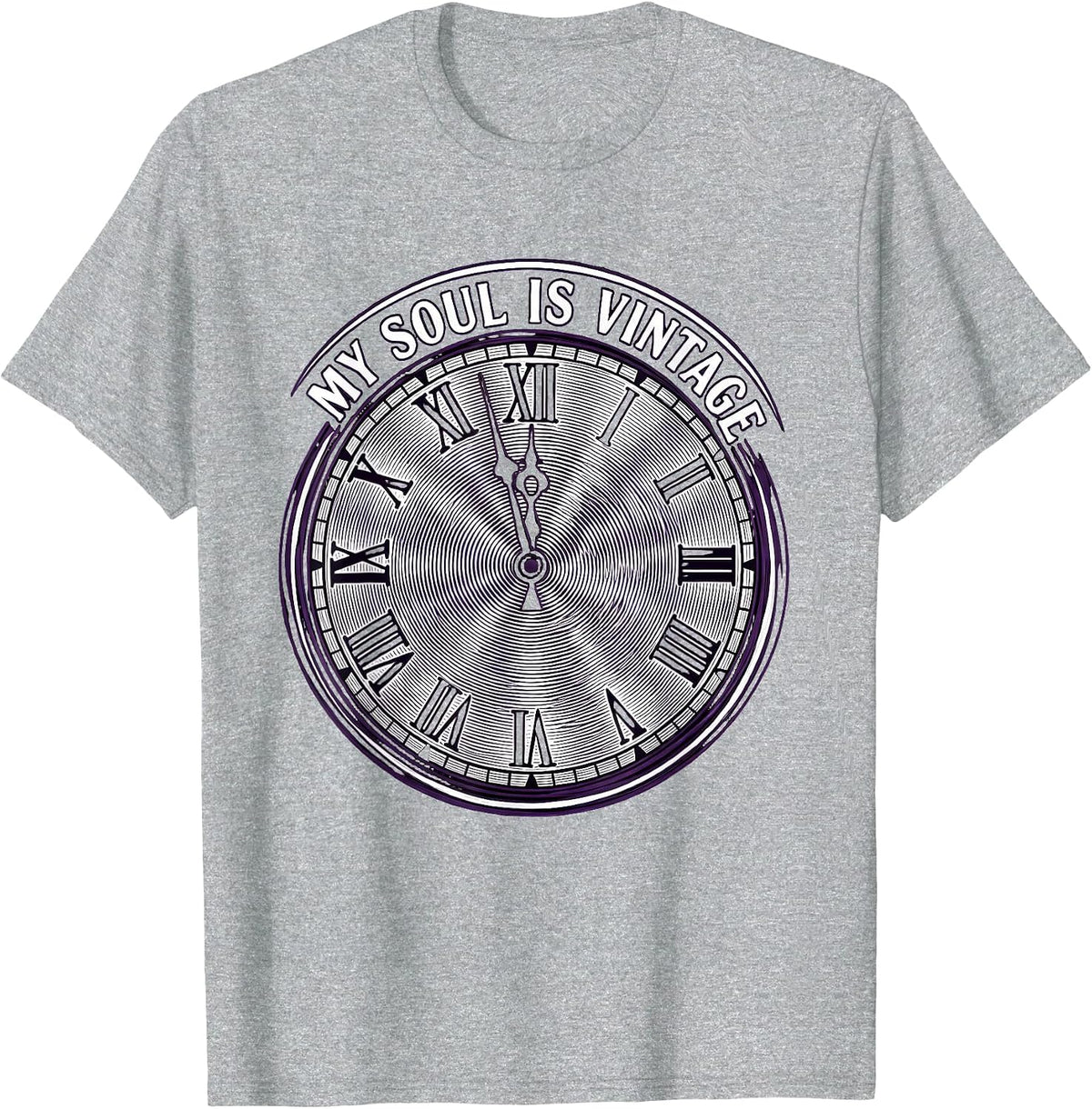 Men's My Soul Is Vintage Goth Dark Aesthetic Design T-Shirt - Heather Grey