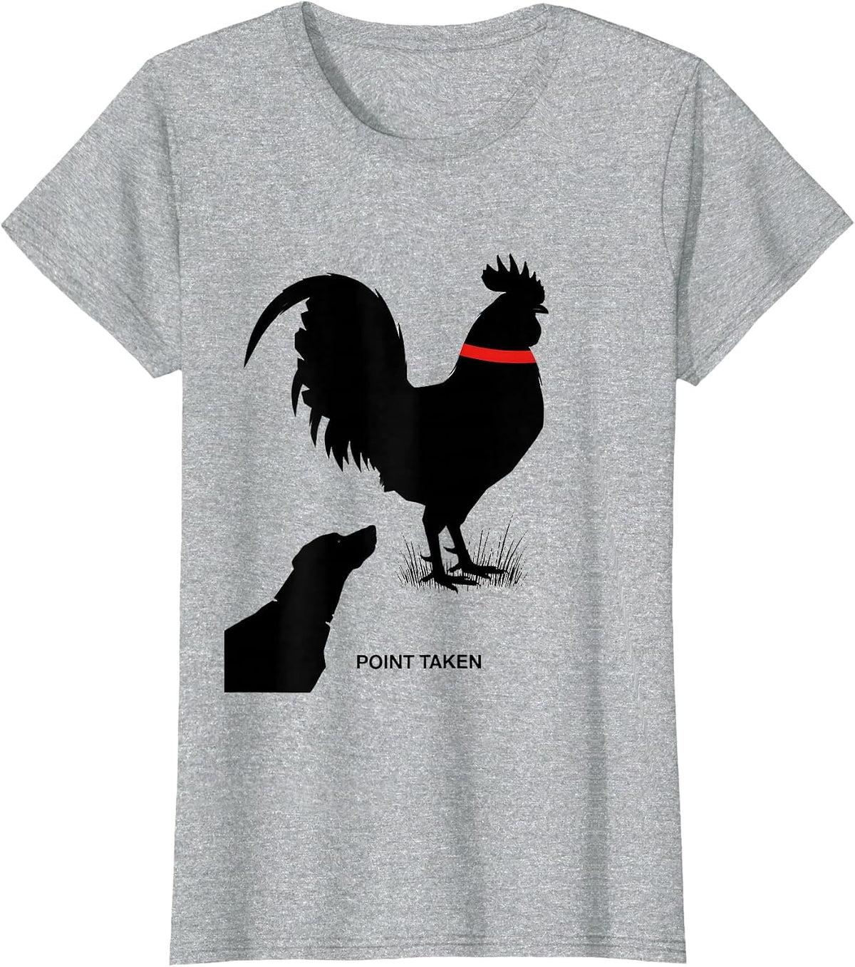 Point Taken Swiss International Pheasant Hunter Upland Bird T-Shirt - Heather Grey
