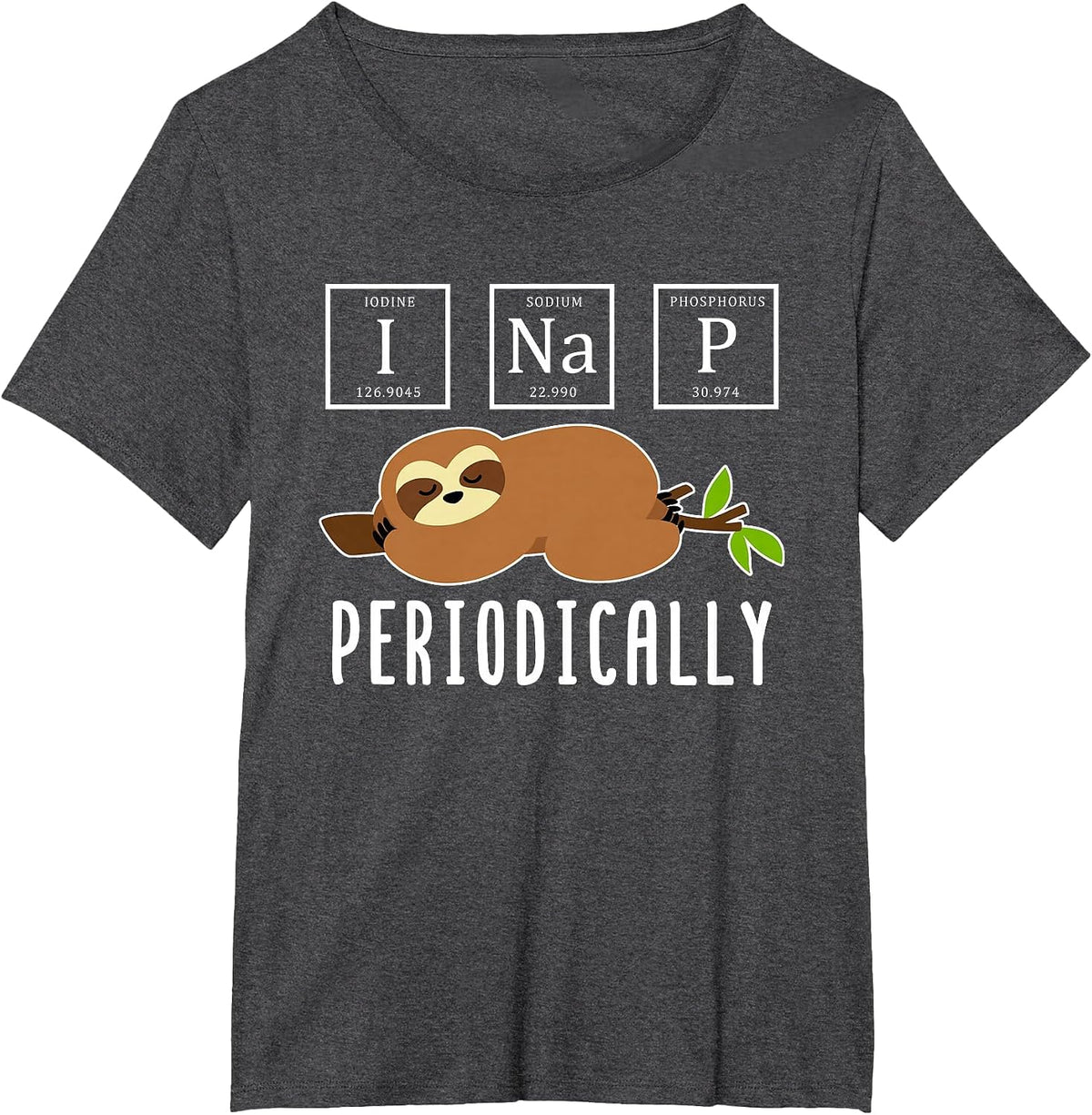 I Nap Periodically T-Shirt - Dark Heather Grey