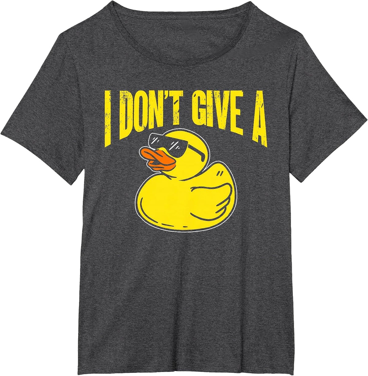 Duck Lover Funny Ducks I Don't Give A Duck T-Shirt - Dark Heather Grey