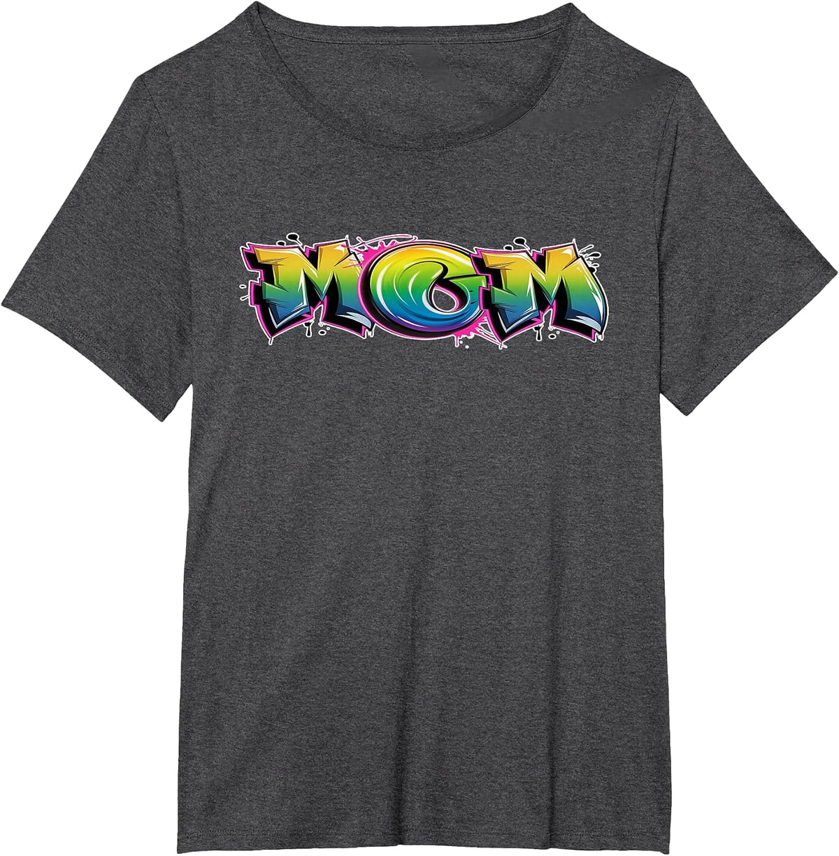 Airbrush Graffiti Mommy Mom Street Artist T-Shirt - Dark Heather Grey