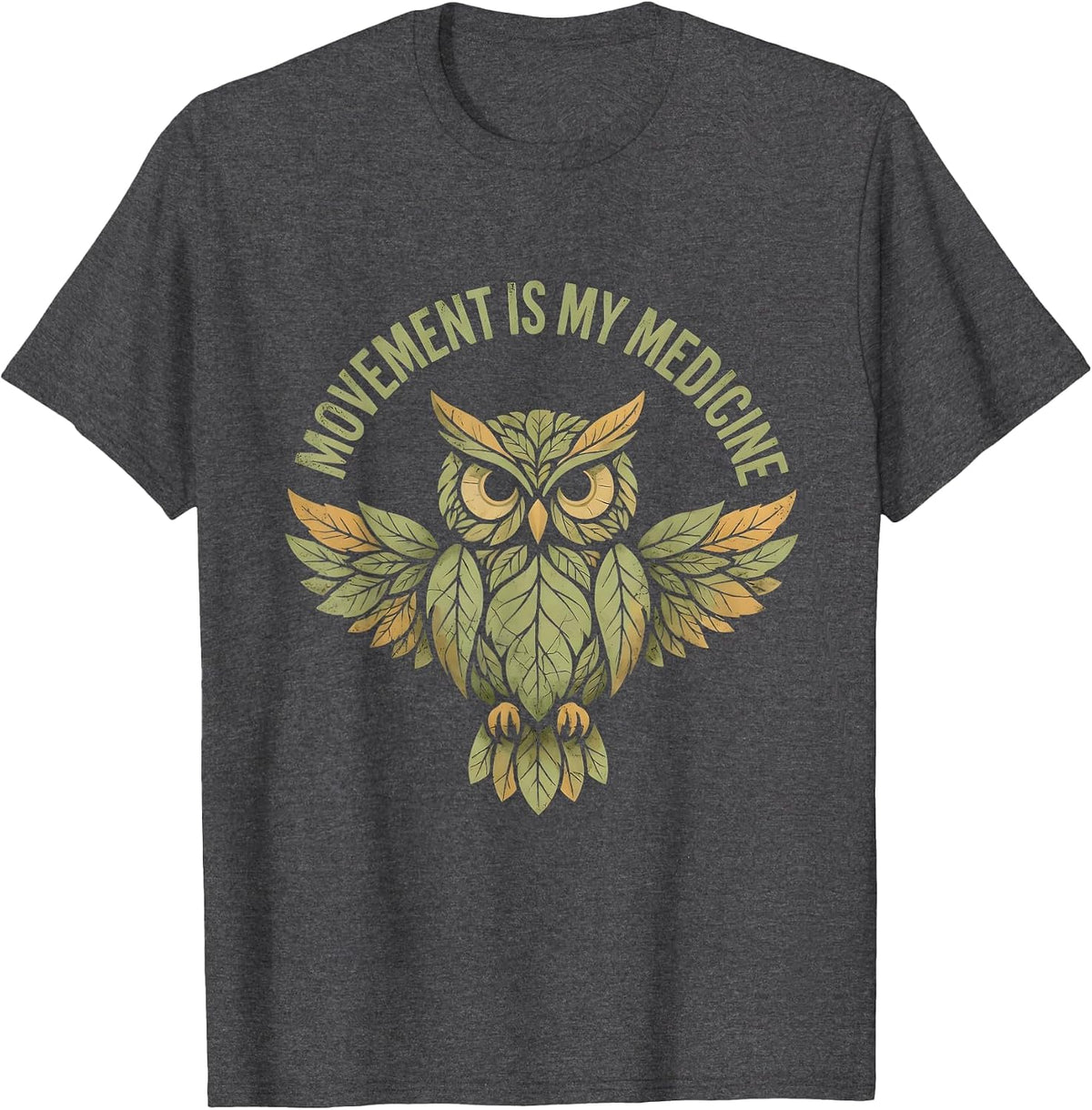 Men's Movement Is My Medicine Occupational Therapy Design T-Shirt - Dark Heather Grey