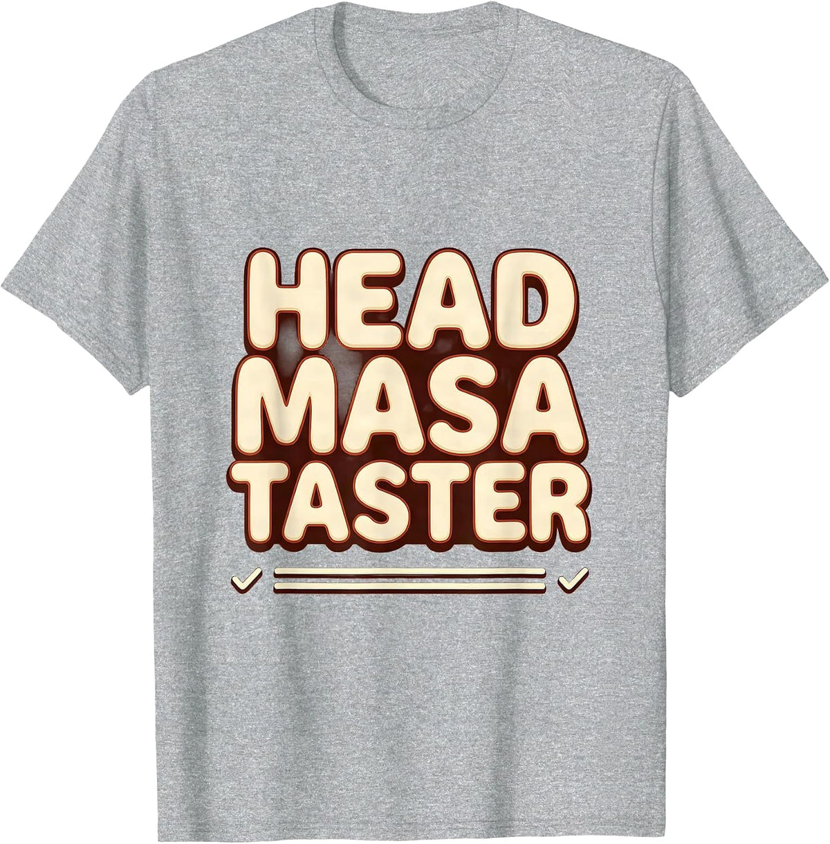 Men's Head Masa Taster Funny Mexican Christmas Tamale Making T-Shirt - Heather Grey